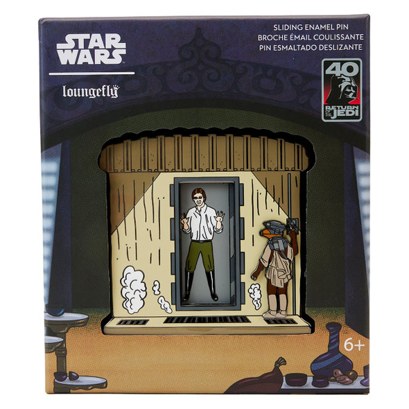 Loungefly Star Wars Rotj 40Th Anniversary Han In Carbonite 3 Inch Collector Box Pin