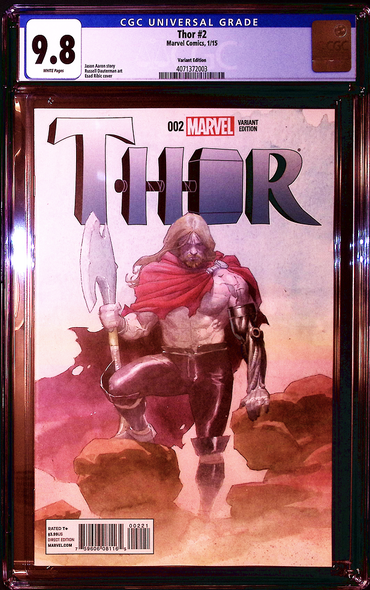 Thor 2 CGC 9.8 Ribic Variant 1st Full Jane Foster Thor