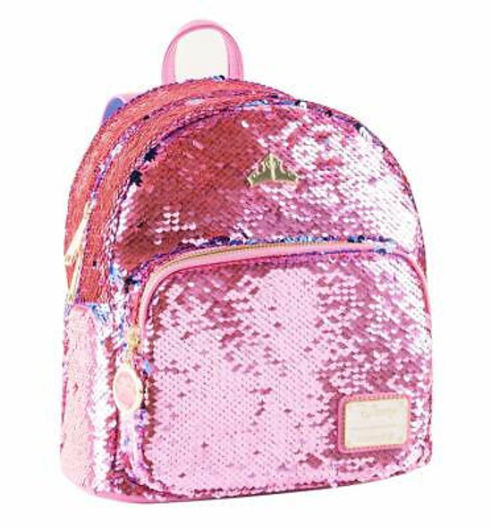 Loungefly Disney Sleeping Beauty Reversible Sequin Mini Backpack