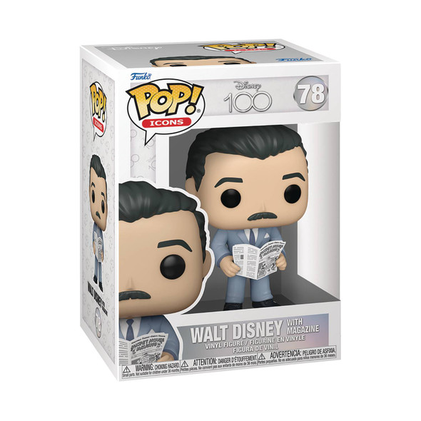 Pop! Icons: Disney 100 - Walt Disney with Magazine #78