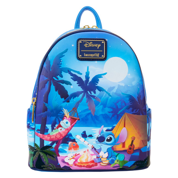 Loungefly Disney Lilo And Stitch Camping Cuties Mini Backpack