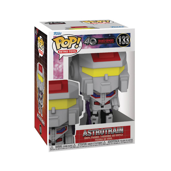 Pop! Retro Toys: Transformers: Generation 1-40th Anniversary, Astrotrain #133