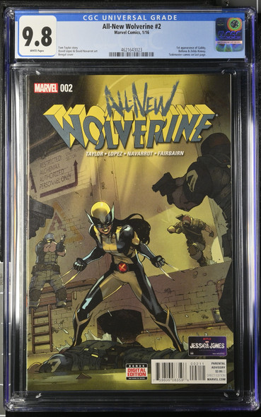 All-New Wolverine #2 CGC 9.8 – First Appearance of Gabby | Marvel Comics 2016