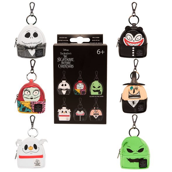 Loungefly The Nightmare Before Christmas Cosplay Mystery Mini Backpack Keychain Charm [ONE RANDOM BAG]