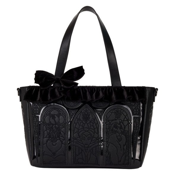 Loungefly Disney Villains Stained Glass Tote Crossbody Bag
