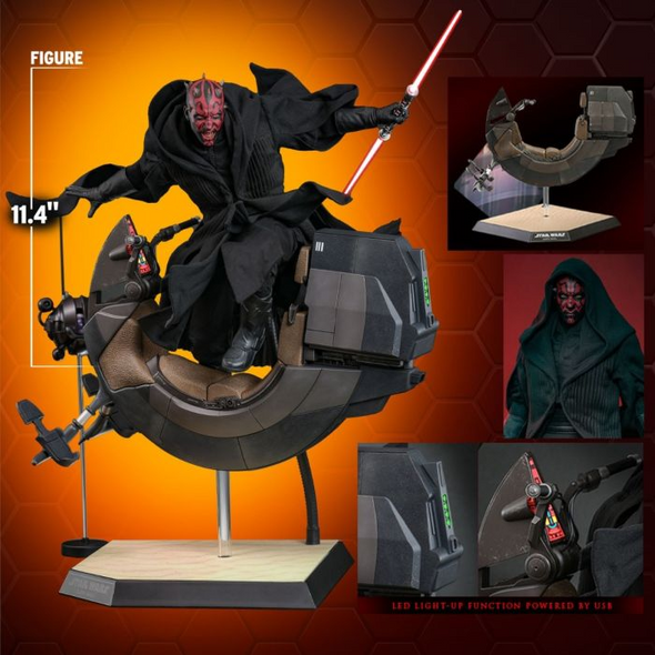 Darth Maul with Sith Speeder Sixth Scale Figure Set
