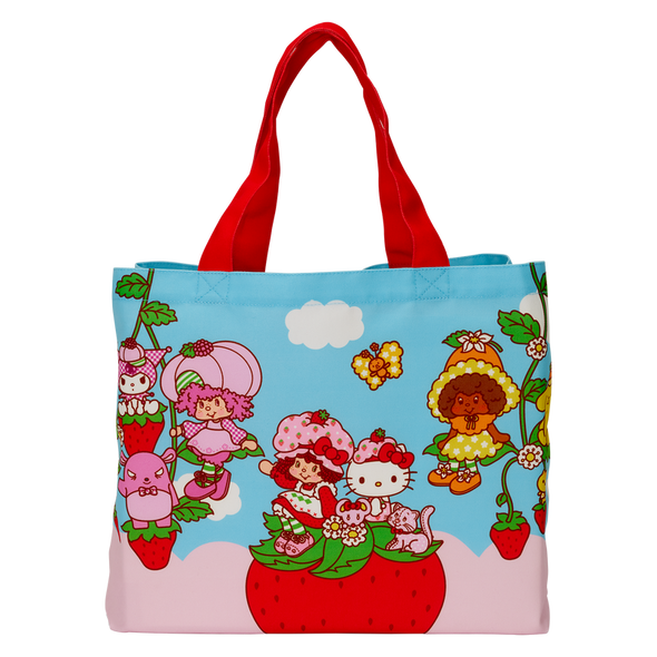 Loungefly Sanrio X Strawberry Shortcake Oversize Canvas Tote Bag Loungefly Sanrio X Strawberry Shortcake Oversize Canvas Tote Bag