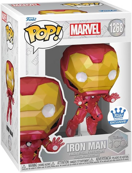 Funko POP! Marvel Iron Man #1268 Facet Disney 100 Funko Exclusive Vinyl Figure