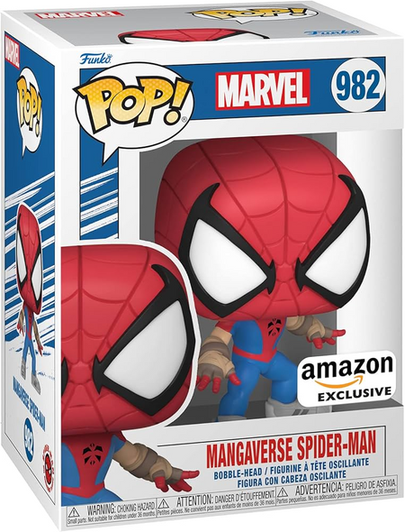 Funko Pop! Marvel #982 – Mangaverse Spider-Man (Amazon Exclusive) Vinyl Bobble-Head