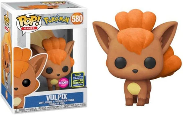 Funko POP! Games Pokémon Vulpix #580 Flocked Summer Convention Exclusive Vinyl Figure