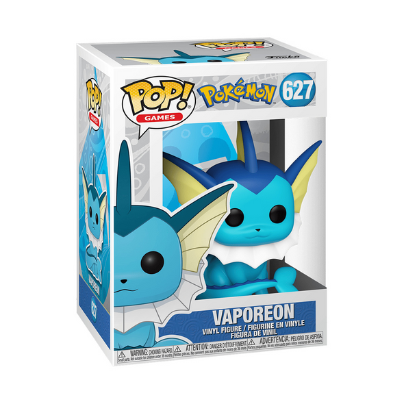 Funko POP! Games Vaporeon #627 – Pokémon Vinyl Figure