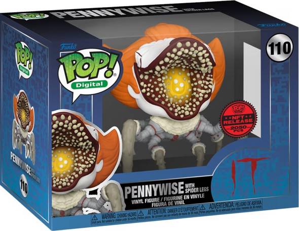 Funko Pop Digital IT Pennywise with Spider Legs #110 NFT Exclusive limited edition vinyl figure