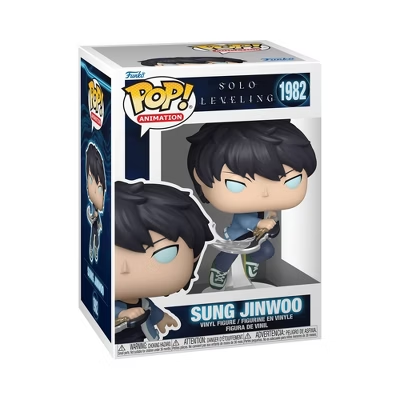 Solo Leveling Sung Jinwoo Funko Pop Animation #1982 vinyl figure in collector display box