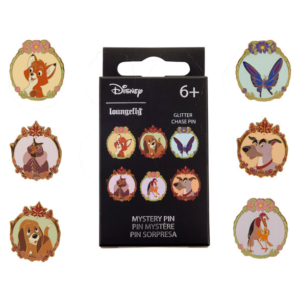 Loungefly Disney The Fox and the Hound Mystery Box Enamel Pin Collection