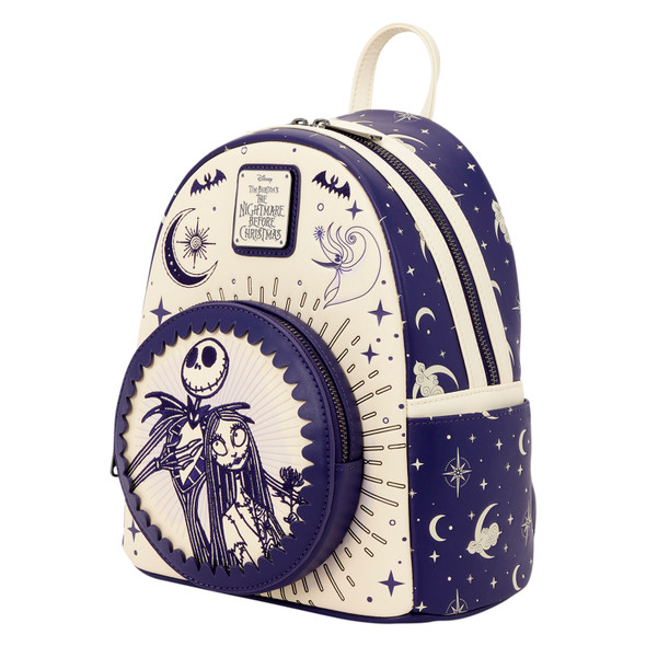 Loungefly Disney Jack Skellington & Sally Night Sky Mini Backpack