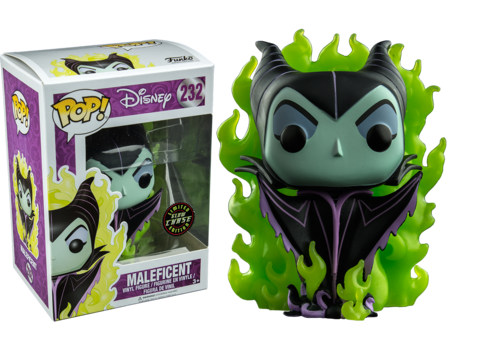 Pop Disney Maleficent with Flames Hot Topic Glow Chase