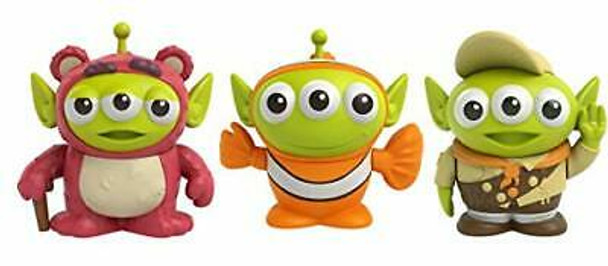 Pixar Alien Remix Lotso Nemo Russell 3-Pack Character Figures in a Pizza Box Package