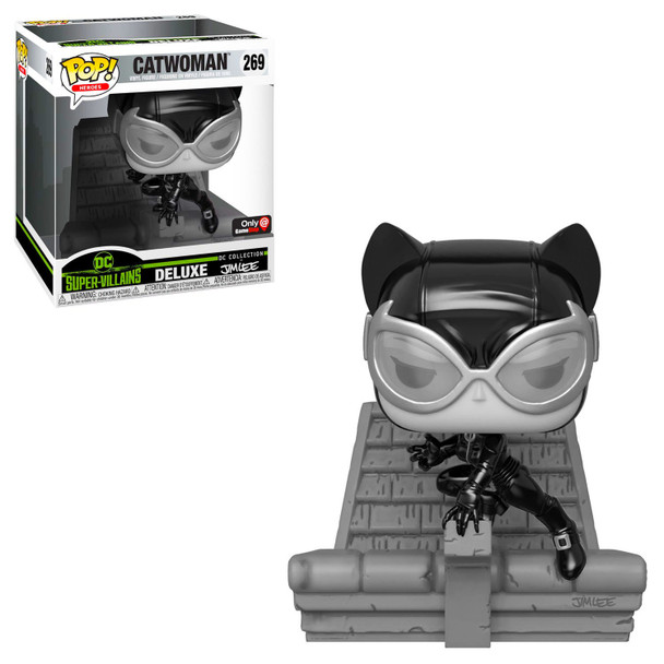 Pop! Deluxe Catwoman (Jim Lee Deluxe) (Black and White)