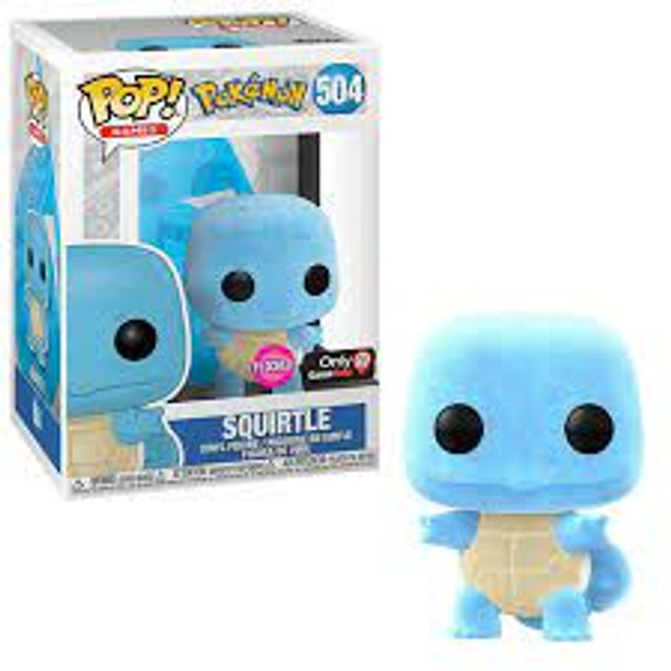 POP! Games: Pokemon - Squirtle [Flocked] #504 Exclusive