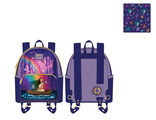 Loungefly Disney Pocahontas Just Around The River Bend Mini Backpack