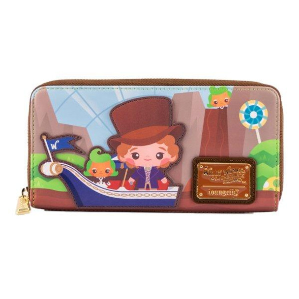 Loungefly Charlie And The Chocolate Factory 50th Anniversary Zip Around Wallet