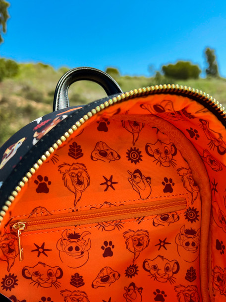 Loungefly Disney Lion King Faces Embroidered AOP Mini Backpack Exclusive