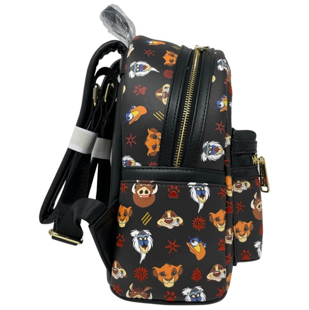 Loungefly Disney Lion King Faces Embroidered AOP Mini Backpack Exclusive