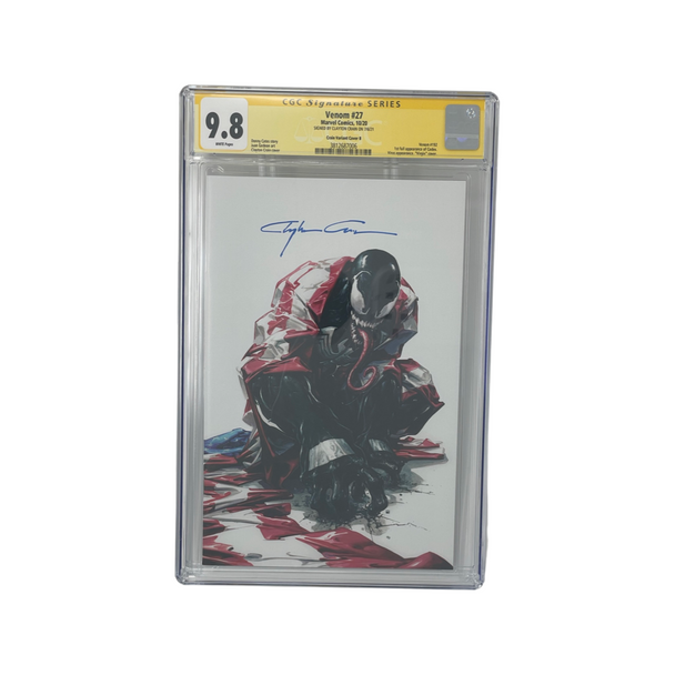 Venom 27 Signature Series CGC 9.8 Crain Flag Variant Cover B