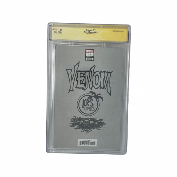 Venom 27 Signature Series CGC 9.8 Crain Flag Variant Cover C