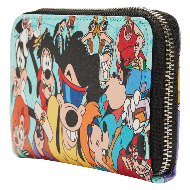 Loungefly Disney Goofy Movie Collage Zip Around Wallet