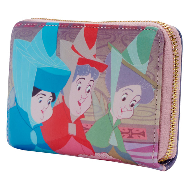 Loungefly Disney Sleeping Beauty Princess Scene Zip Around Wallet