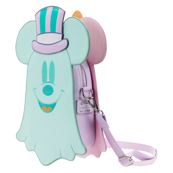 Loungefly Disney Pastel Ghost Minnie And Mickey GITD Double Sided Cross Body Bag