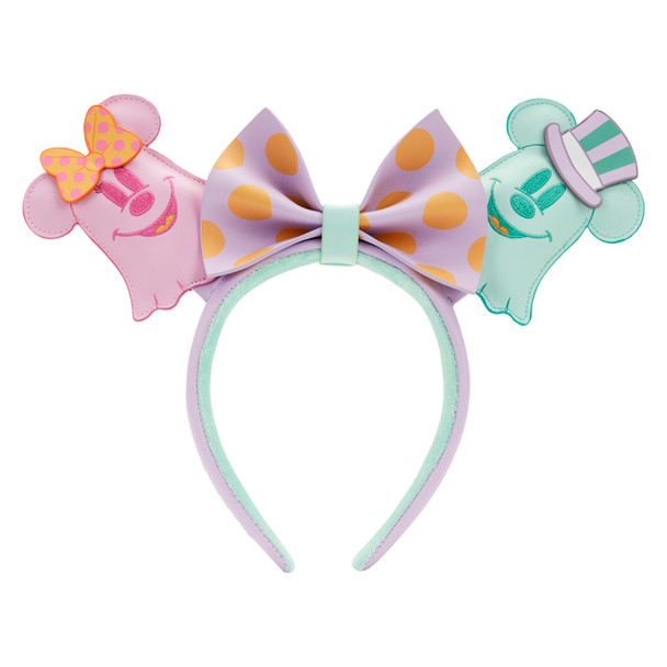 Loungefly Disney Pastel Ghost Minnie And Mickey Ears Headband