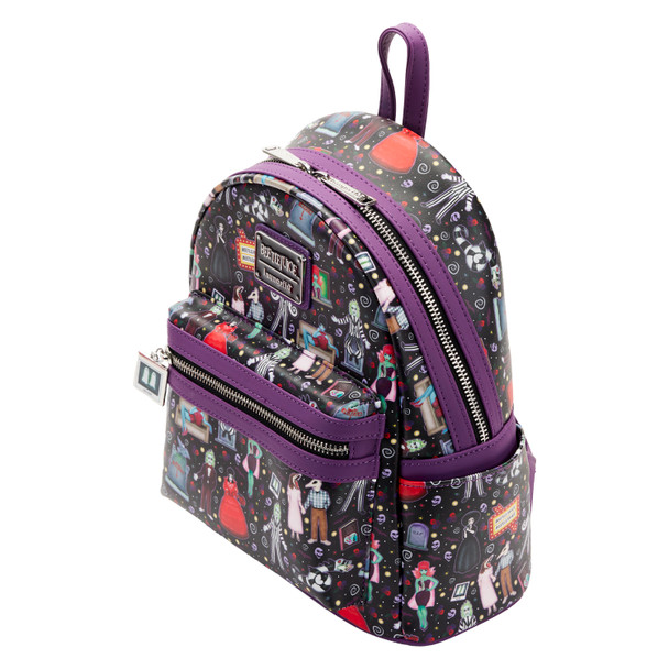 Loungefly Beetlejuice Icons AOP Mini Backpack