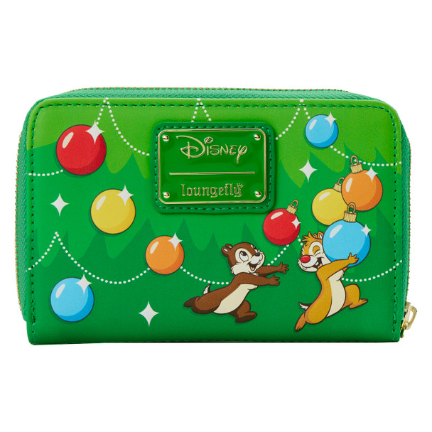 Loungefly Disney Chip And Dale Ornaments Zip Around Wallet