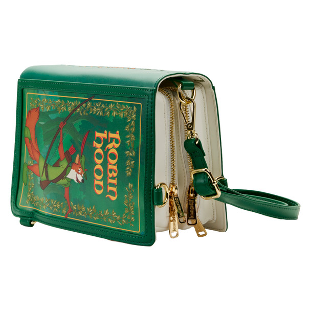 Loungefly Disney Classic Book Robin Hood Convertible Cross Body Bag
