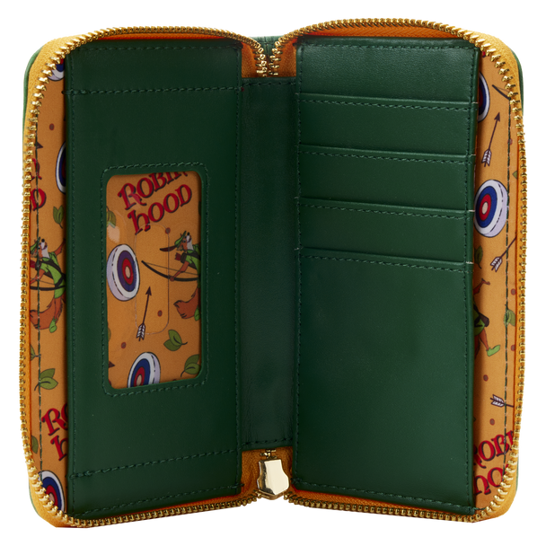 Loungefly Disney Classic Book Robin Hood Zip Around Wallet