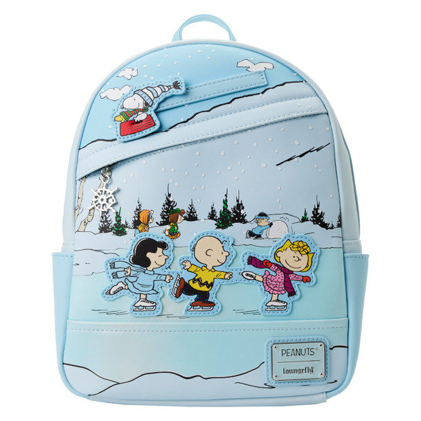 Loungefly Peanuts Charlie Brown Ice Skating Mini Backpack