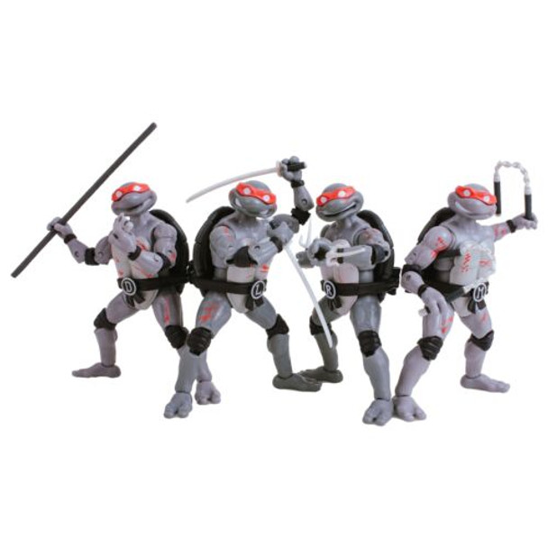 TMNT Battle Damaged Comic Line Art 4-Pack BST