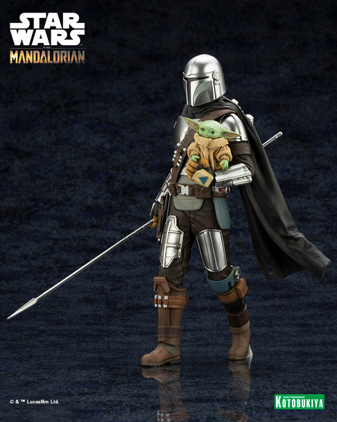 Kotobukiya Star Wars: The Mandalorian & Grogu with Beskar Staff ARTFX+