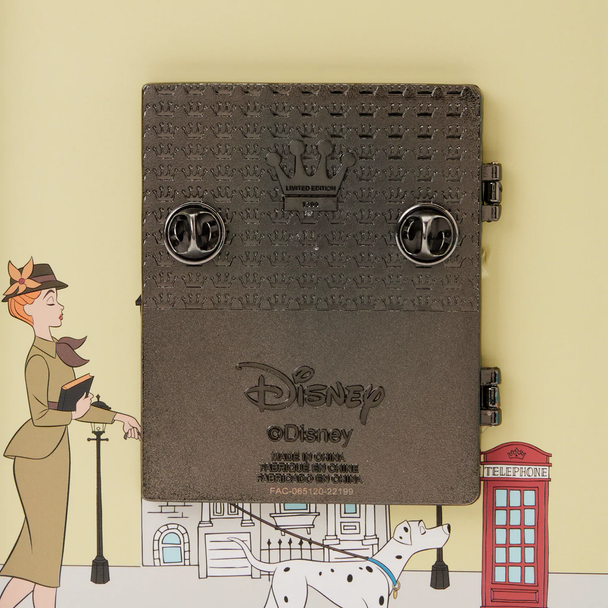 Loungefly Disney 101 Dalmatian Book 3" Collector Box Pin