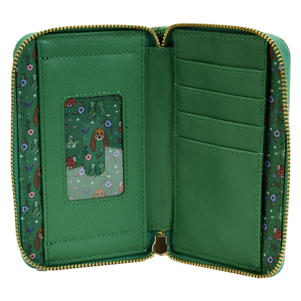 Loungefly Disney Classic Books Fox And The Hound Zip Around Wallet