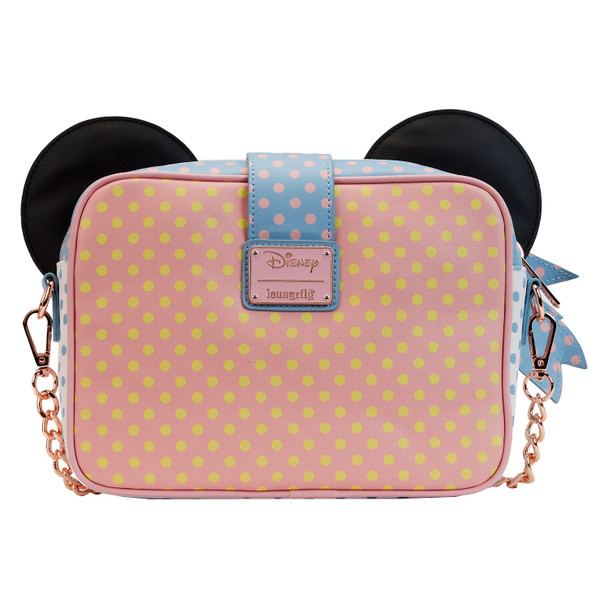 Loungefly Disney Minnie Pastel Color Block Dots Cross Body Bag