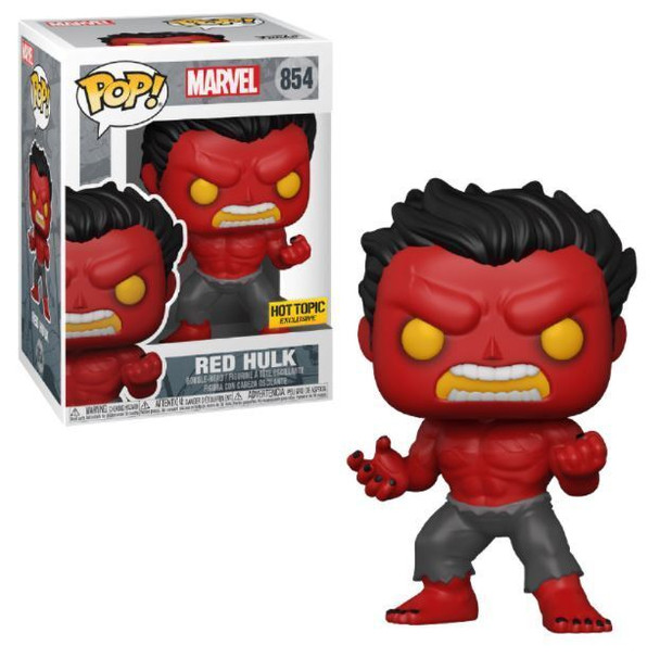 POP! Marvel: Red Hulk Vinyl Figure – Special Edition Exclusive 854