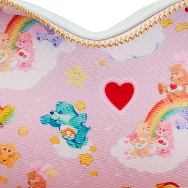 Loungefly Care Bears Heart Cloud Party Rainbow Strap Cross Body Bag