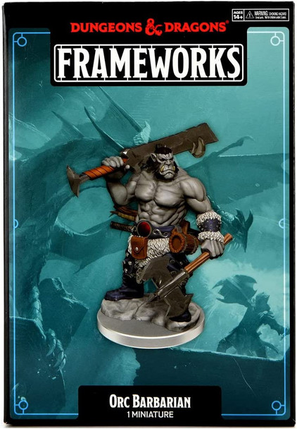 Dungeons & Dragons Frameworks: Orc Barbarian Male - Unpainted