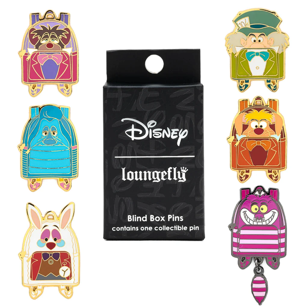 Loungefly Alice In Wonderland Mini Backpack Blind Box Pin [ONE RANDOM PIN]