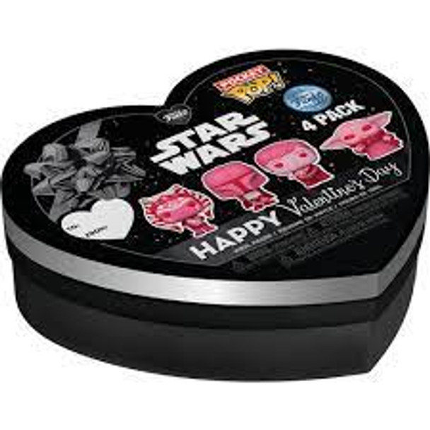 Star Wars Pocket Pop! 4 Pack Happy Valentine's Day Heart Shaped Gift Box