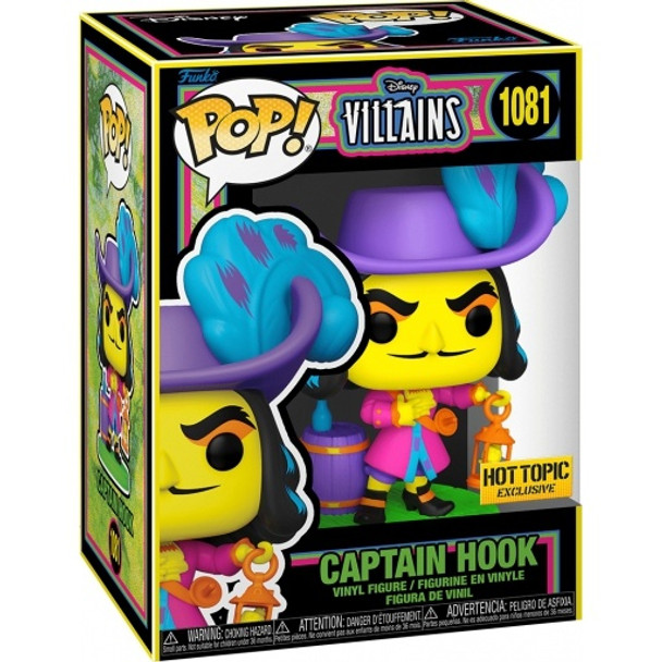 Pop! Disney Villains Pop! Captain Hook #1081 Blacklight Exclusive