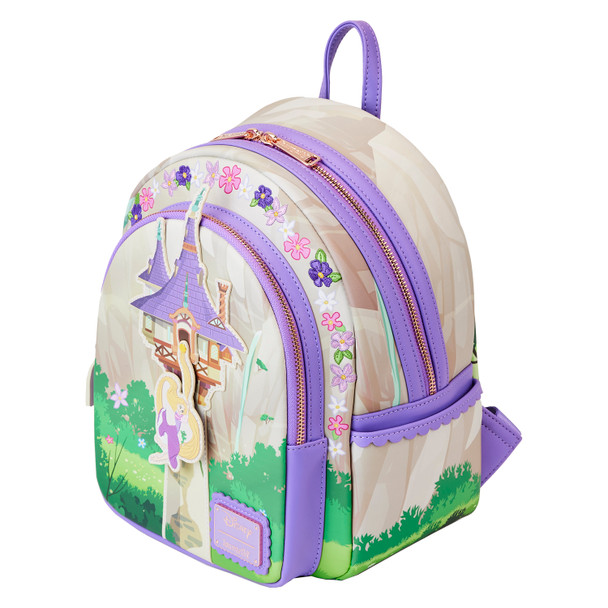 Loungefly Disney Tangled Rapunzel Swinging From Tower Mini Backpack